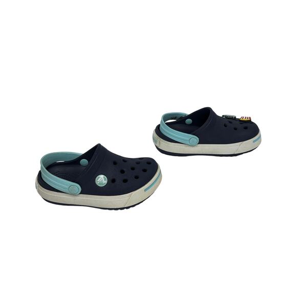 Crocs Crocband Clogs Blue Slip on Shoe‎ Water Shoe Waterproof sz 8/9 Kids - Picture 3 of 9